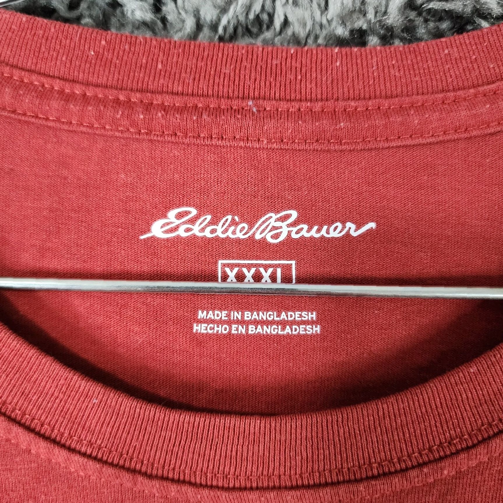 Eddie Bauer VINTAGE? Eddie Bauer Mens Red Short Sleeve Tee 3XL Cotton Blend Shirt Adults 3XL Red Mens Size US 39 - 4 Thumbnail