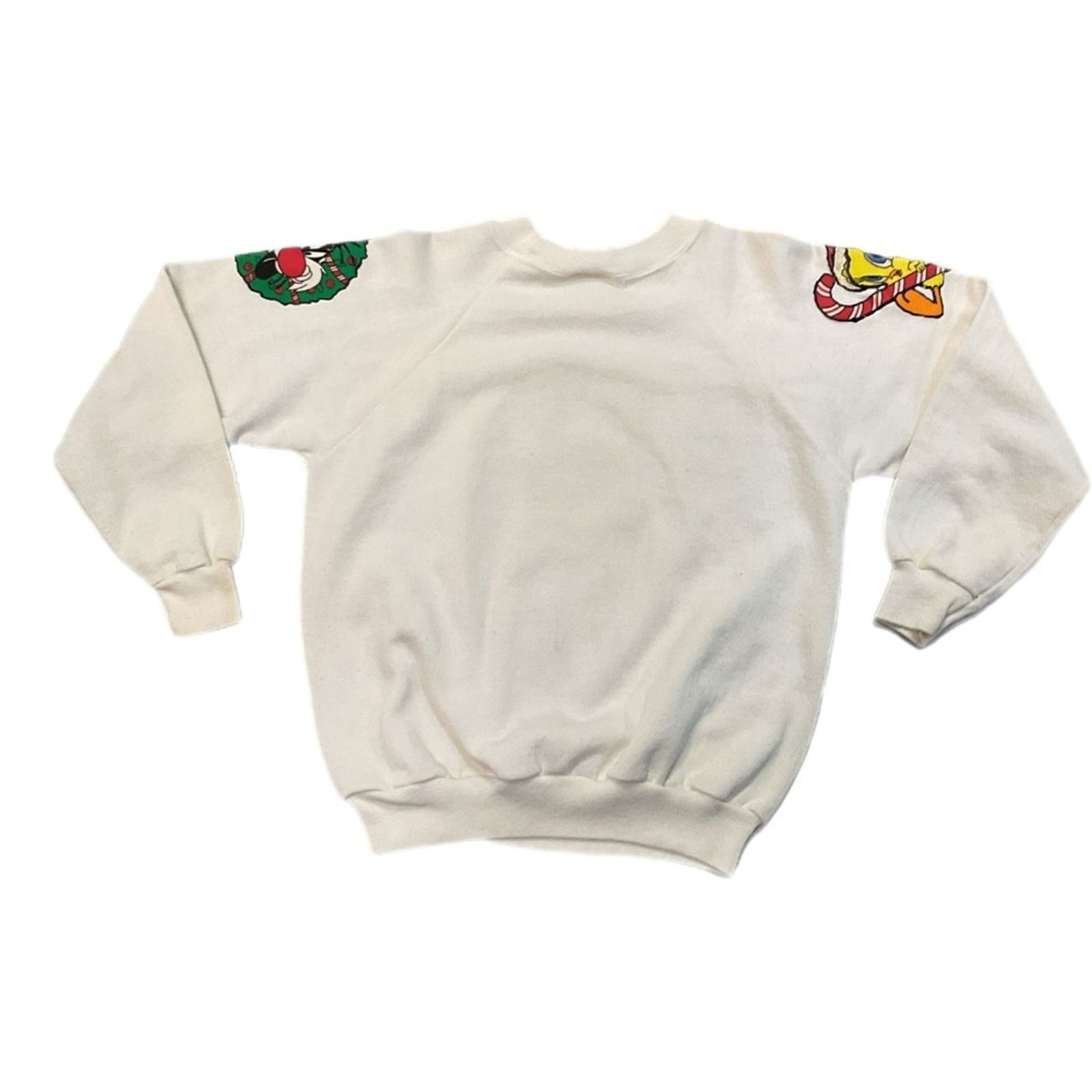 Hanes Vintage 90s Christmas Sylvester the Cat Sweater Size US S / EU 44-46 / 1 - 2 Thumbnail