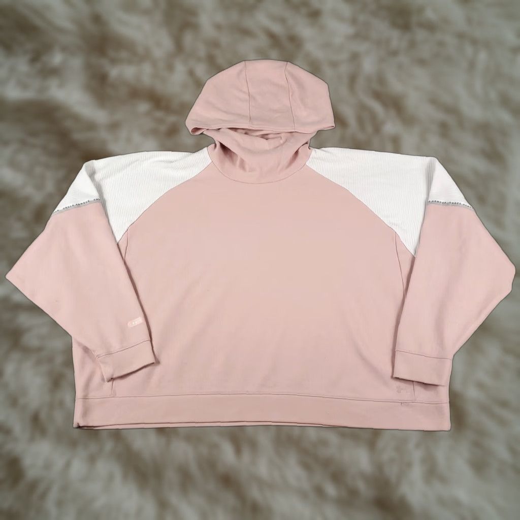 Under Armour Under Armour Hoodie Womens XS Pink OVERSIZED Pullover Sweatshirt Shirt Pullover Hoodie Womens XS Pink Logo All Seasons Hooded Pockets Modern Sports Size XS / US 0-2 / IT 36-38 - 1 Thumbnail