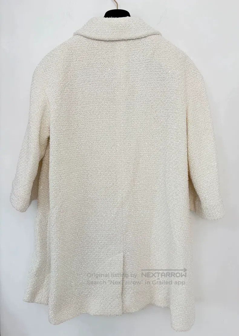 Chanel Chanel White tweed medium-length double-breasted silhouett Size XXS / US 00 / IT 34 - 2 Thumbnail