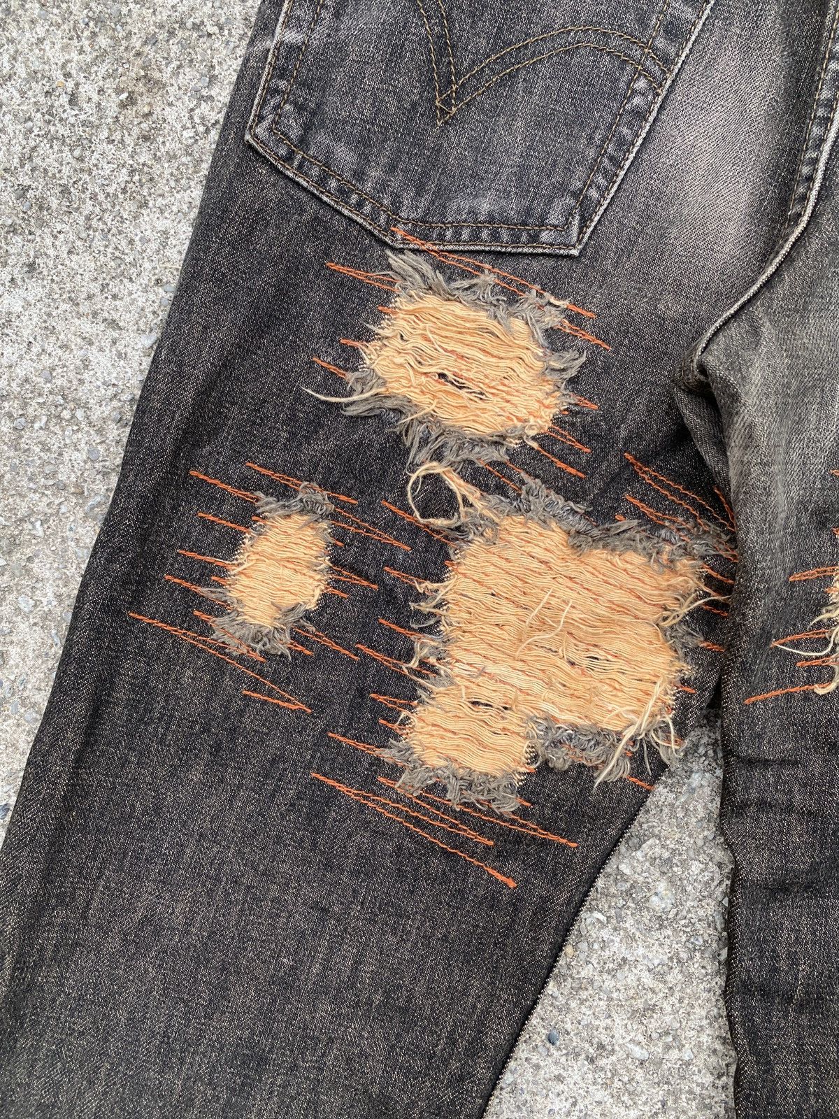 Levi's 2000s - Levi’s 517 Distressed Flare Denim Size US 29 - 11 Thumbnail