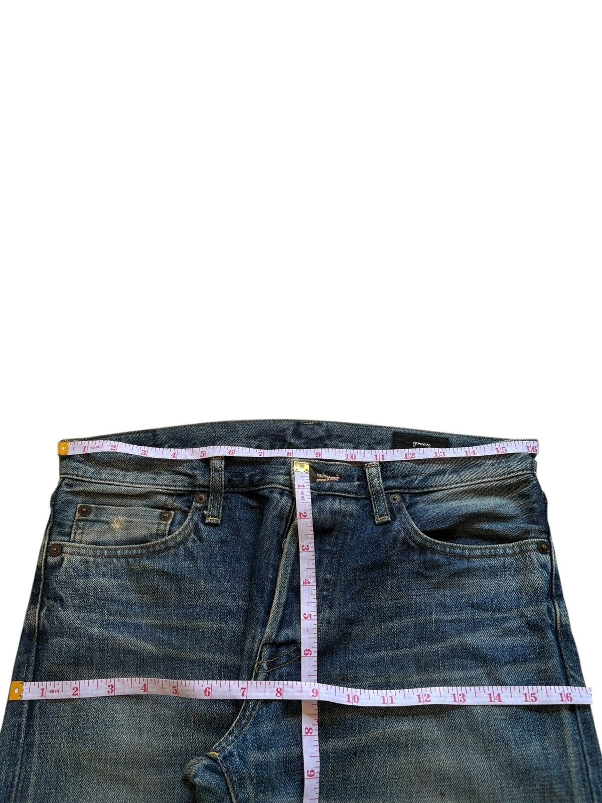Designer × Japanese Brand Vintage Japanese Brand Selvedge Button Fly Mud Wash Jeans Size US 32 / EU 48 - 11 Thumbnail