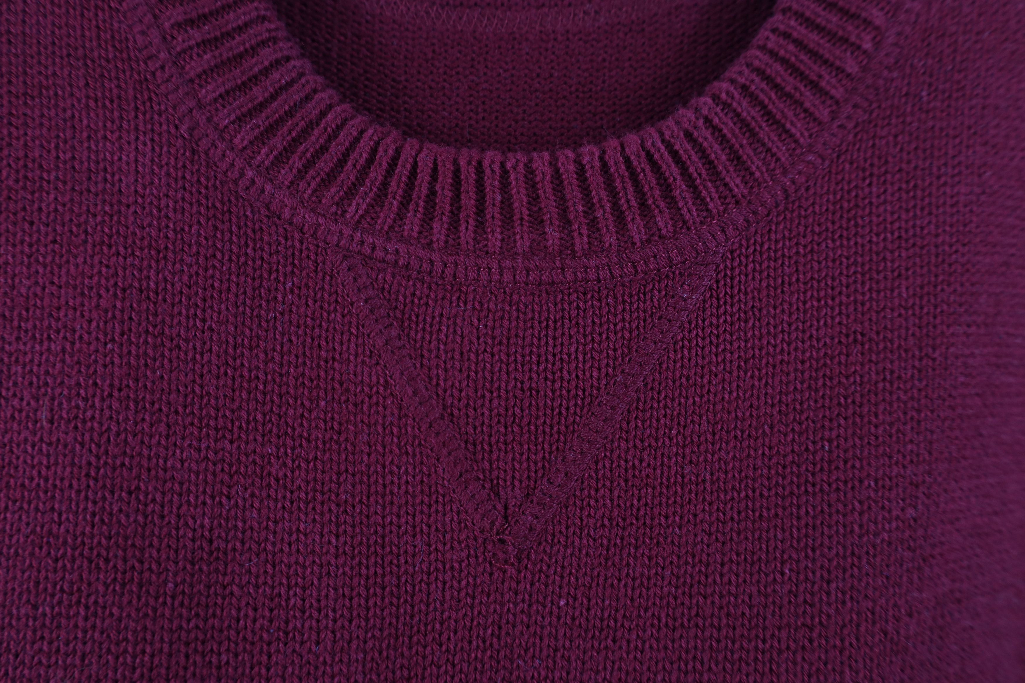 Eddie Bauer Vintage 90s Eddie Bauer Cotton Ribbed Knit Sweater Red Size US L / EU 52-54 / 3 - 5 Thumbnail