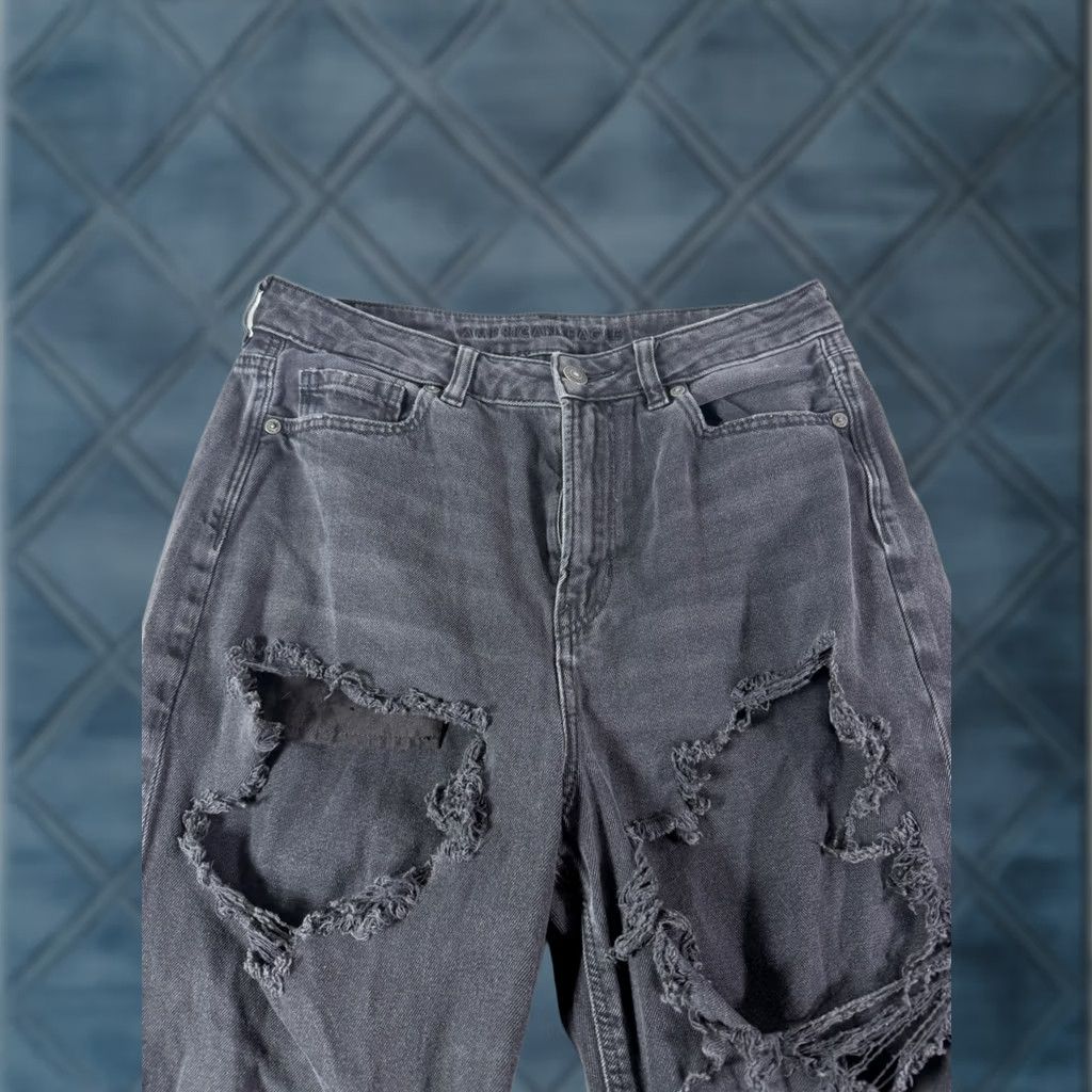 American Eagle Outfitters American Eagle Outfitters Jeans Women’s Regular 10 Black Denim Distressed Skinny 5-Pocket Stretch Vintage 90s Grunge Preppy Mens Womens Girls Size 32" / US 10 / IT 46 - 1 Thumbnail