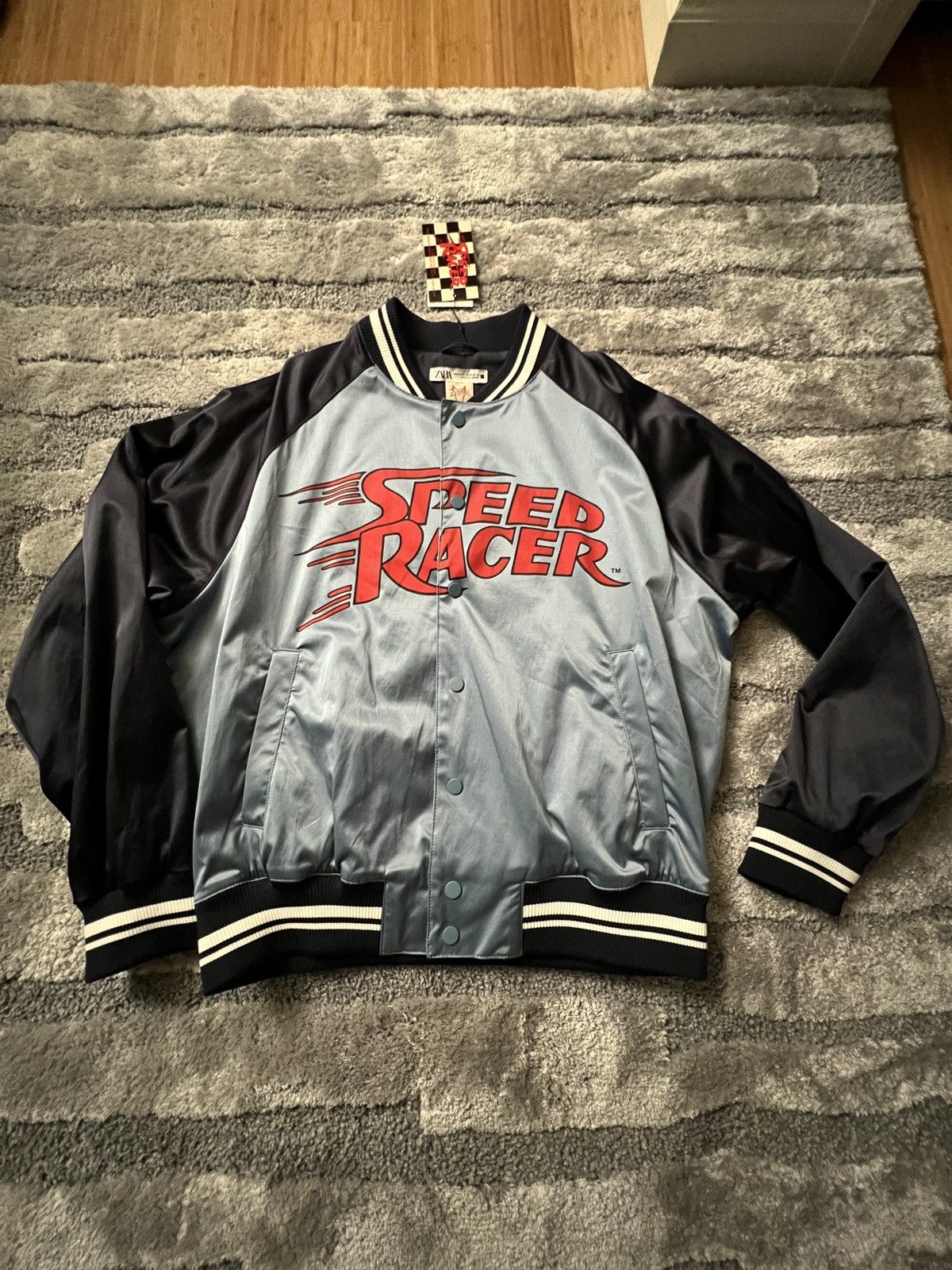 Zara Zara x speed Racer classic varsity bomber Jacket Size US L / EU 52-54 / 3 - 2 Thumbnail