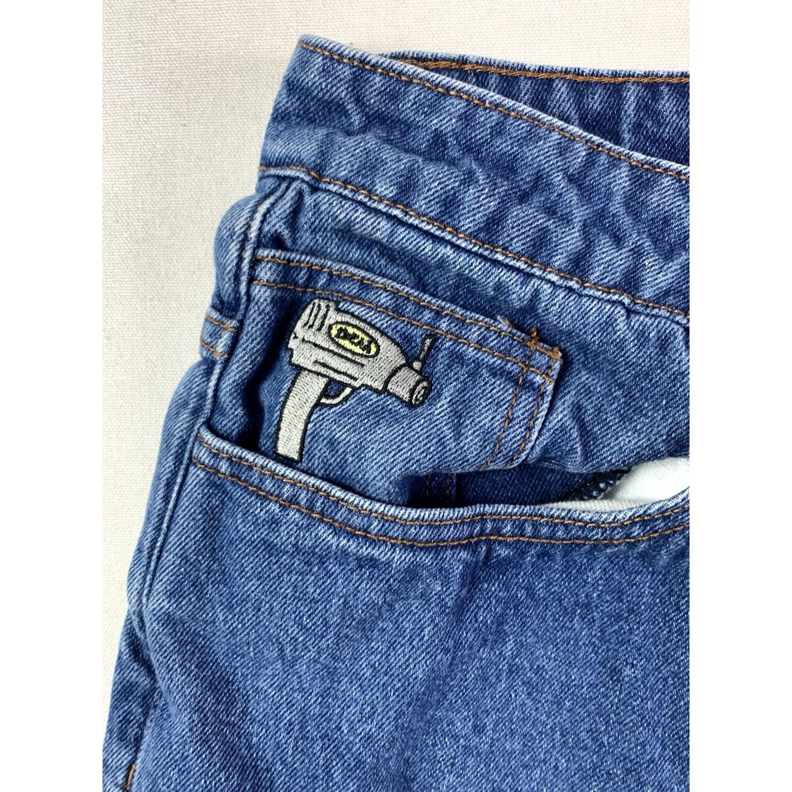 Denime VINTAGE idealism jeans og denim Mens XL Blue Baggy Skater 90s Grunge 36x33 Mens Jeans Size US 36 / EU 52 - 6 Thumbnail