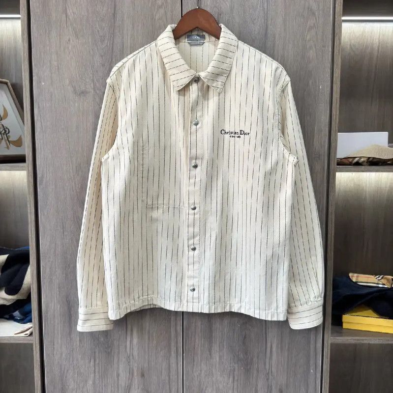 Dior Dior White Striped Women's Jacket 0089 Size XS / US 0-2 / IT 36-38 - 1 Thumbnail