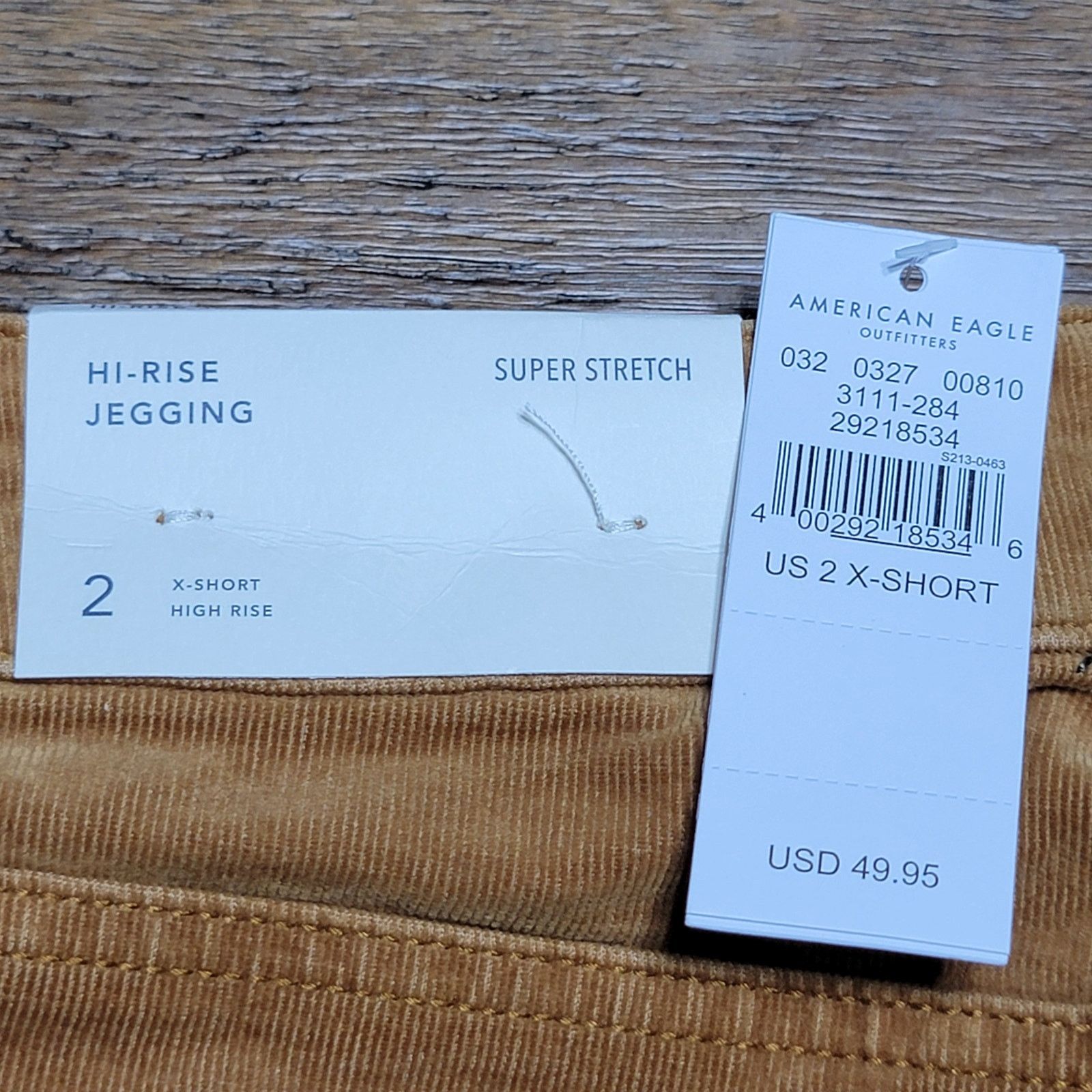 American Eagle Outfitters American Eagle Corduroy Hi-Rise X-Short Jegging - Size 2 NWT Size 26" / US 2 / IT 38 - 8 Thumbnail