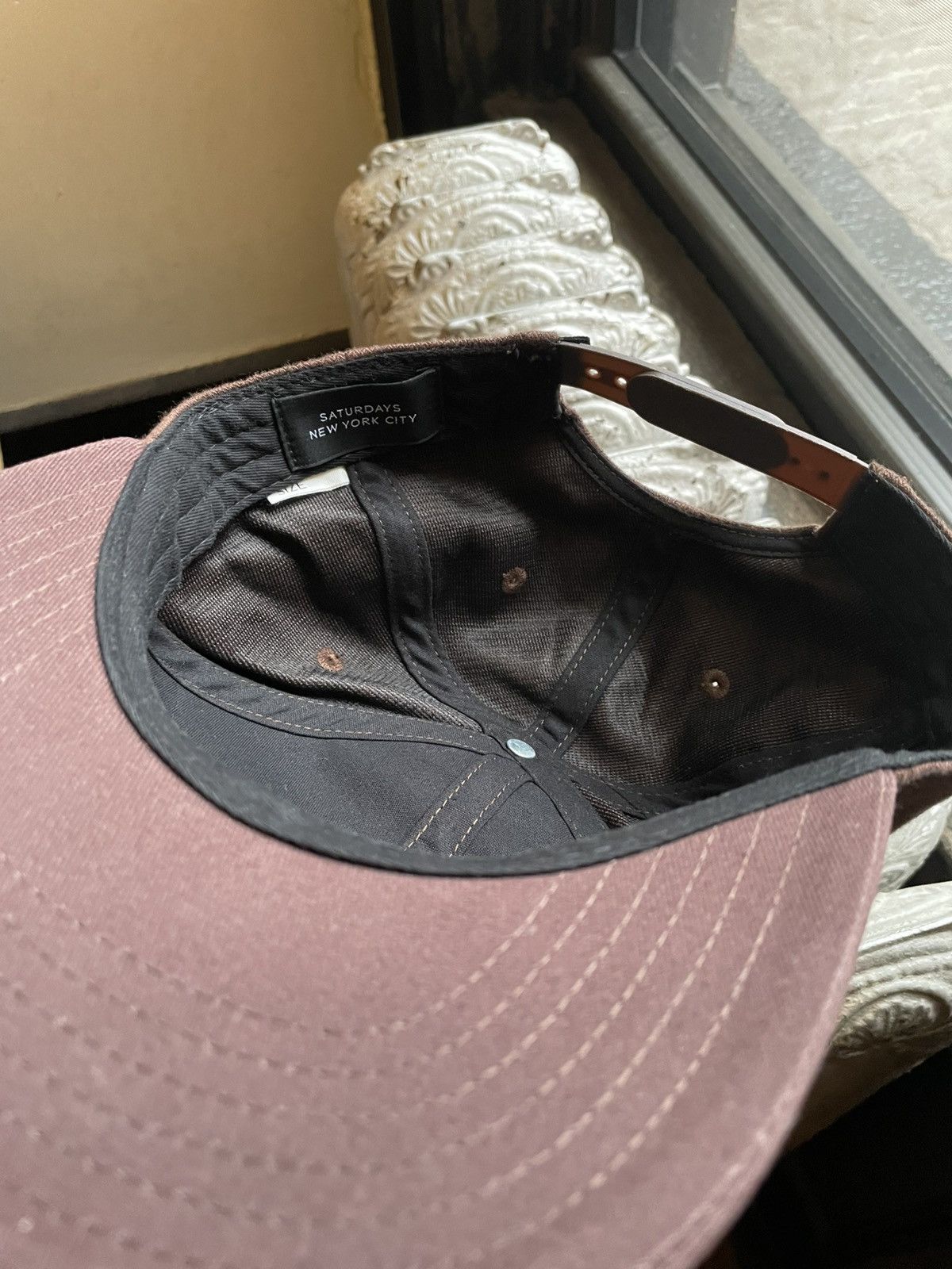Saturdays NYC Satirdays NYC Brown Herringbone Cap Size ONE SIZE - 3 Thumbnail