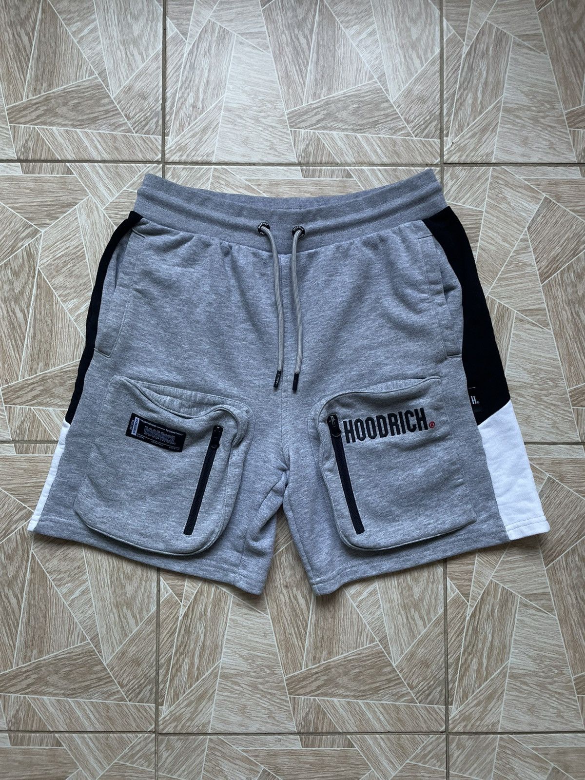 Japanese Brand Hoodrich London C-2814 Multi Pocket Cargo Gray Shorts Drill Size US 32 / EU 48 - 1 Thumbnail