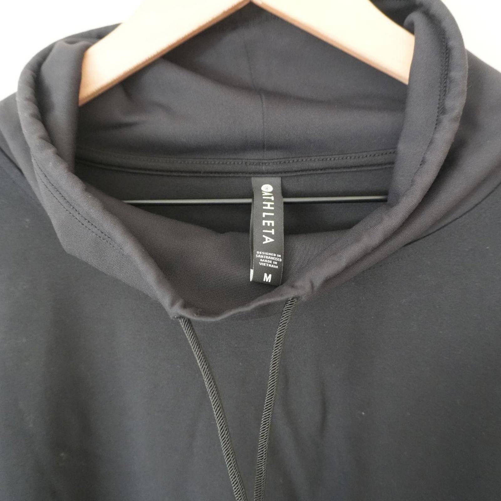 Other Athleta Shirt Women's S Black Long Sleeve Zip Pockets Size S / US 4 / IT 40 - 3 Thumbnail