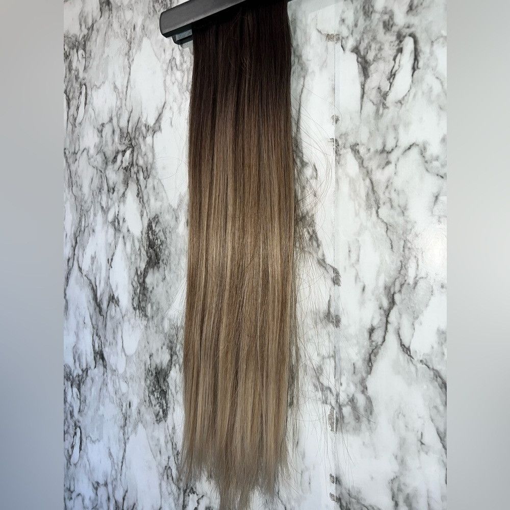 Other 24 Inch Balayage Style Clip in Hair Extensions Brown to Li Size ONE SIZE - 4 Thumbnail