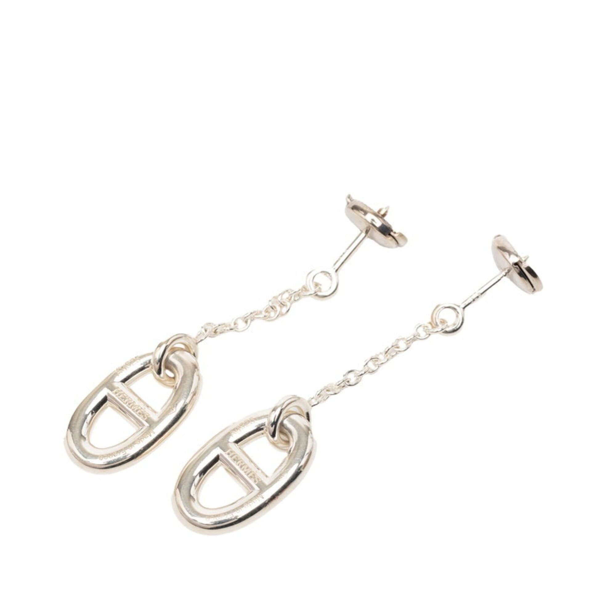 Hermes Hermes Chaine d'Ancre Earrings, Silver, SV925, Women's, HERMES Size ONE SIZE - 1 Thumbnail