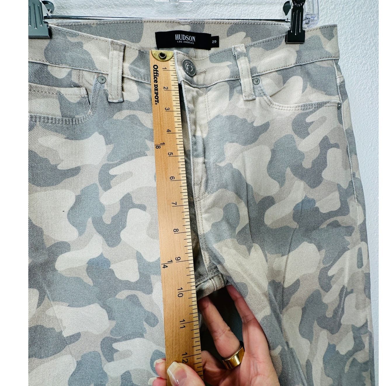 Hudson Hudson Nico Peyote Camo Mid-Rise Split Ankle Zip Jeans 29 Size 29" - 13 Thumbnail