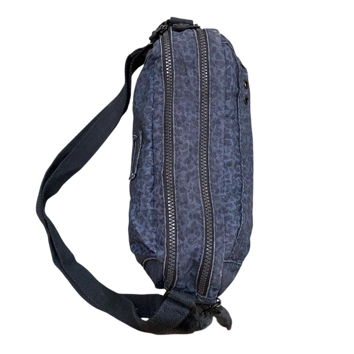 Japanese Brand Kipling Jachin Crossbody Bag Blue Leopard Print Animal Size ONE SIZE - 6 Thumbnail