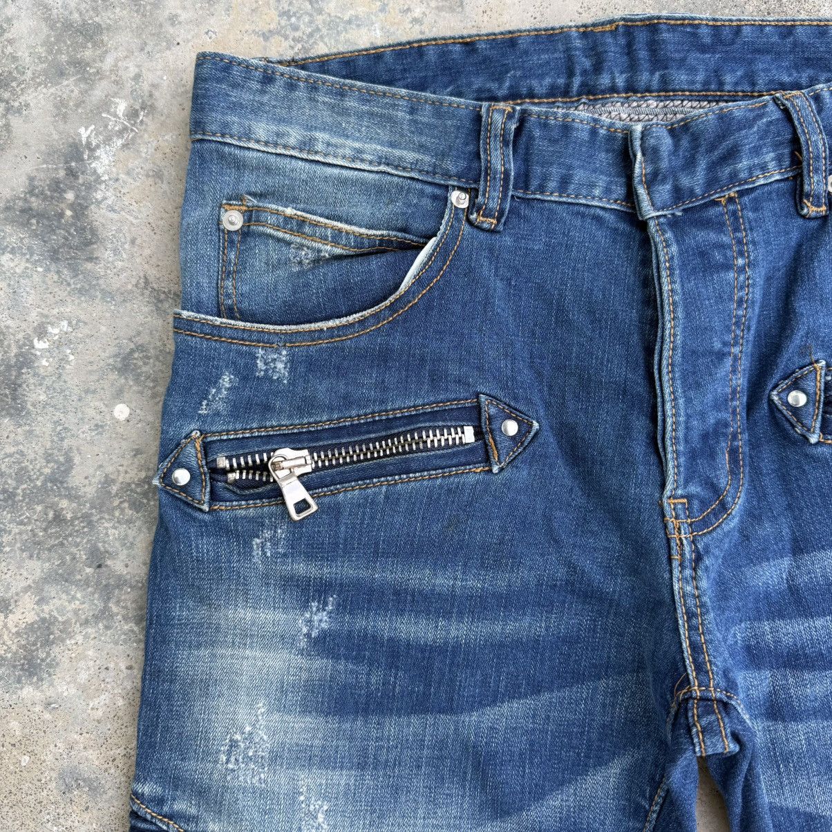 Japanese Brand W31 Vintage Balmain denim jean pants Size US 31 - 5 Thumbnail