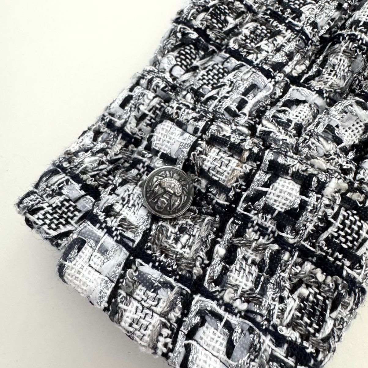 Faith Connexion Faith Connexion Tweed Fitted Overshirt Black/White Unisex Size US XS / EU 42 / 0 - 8 Thumbnail