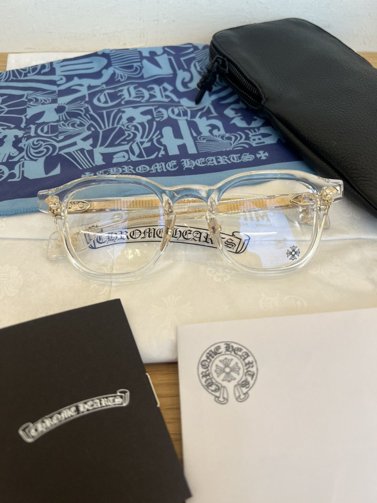 Chrome Hearts CHROME HEARTS CHIRP CHIRP A - EYEGLASSES 18K GOLD Size ONE SIZE - 1 Thumbnail