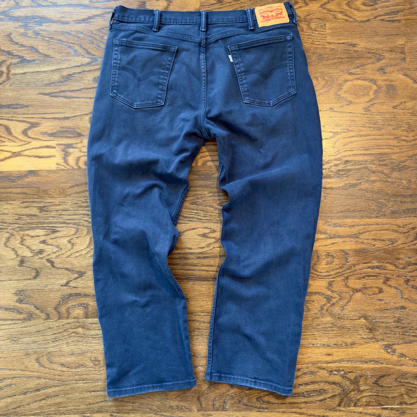 Levi's Levi's 514 White Tab Navy Bull Denim Pants 38x30 Rigid Heavy Size US 38 / EU 54 - 3 Thumbnail