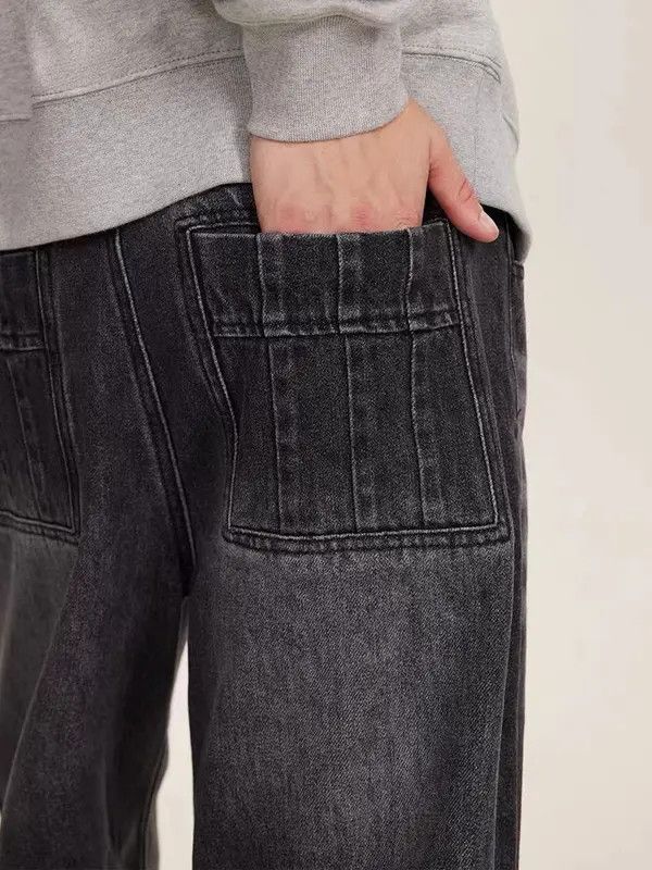 Japanese Brand VIBE Vintage washed ripple heavy rare straight leg jeans Size US 34 / EU 50 - 5 Thumbnail