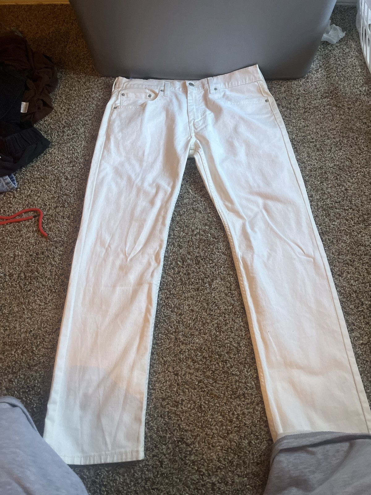 Levi's Levi off-white jeans Size US 33 - 1 Thumbnail
