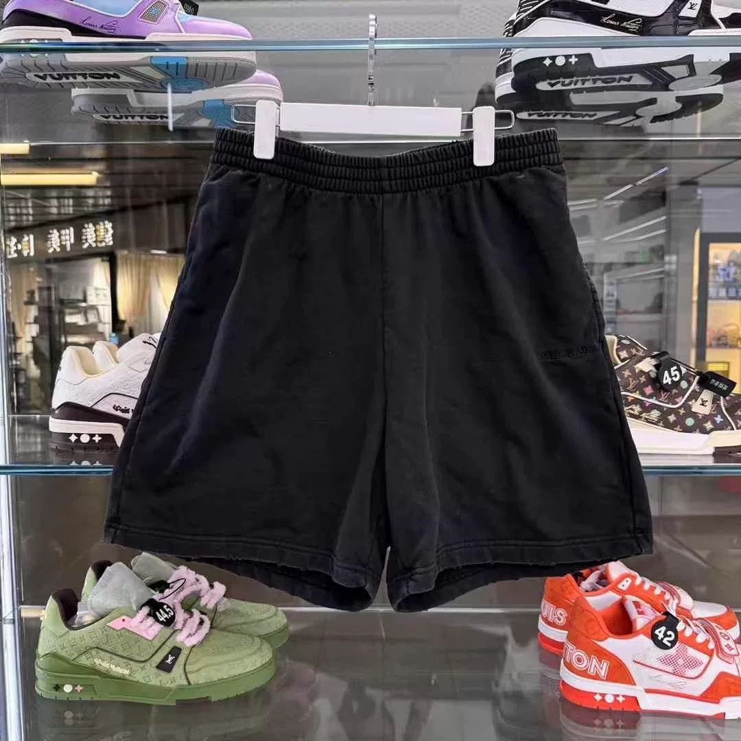 Balenciaga Balenciaga Embroidered Logo Shorts Size US 26 / EU 42 - 1 Thumbnail