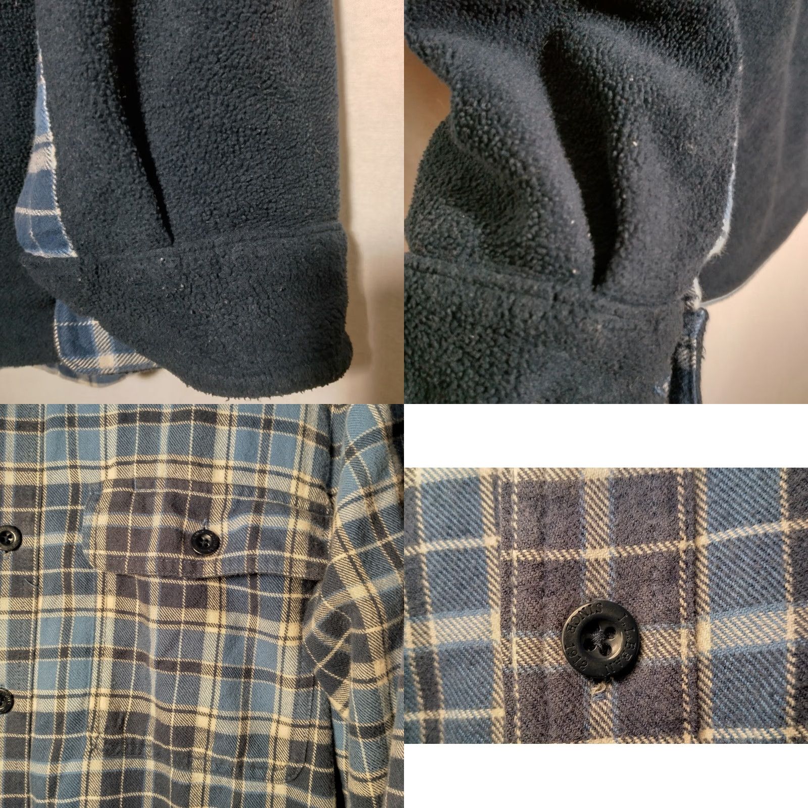Vintage L.L. Bean Shacket Shirt Jacket M Blue Plaid Flannel Fleece Lined Work Button-Up Casual Size US M / EU 48-50 / 2 - 8 Thumbnail