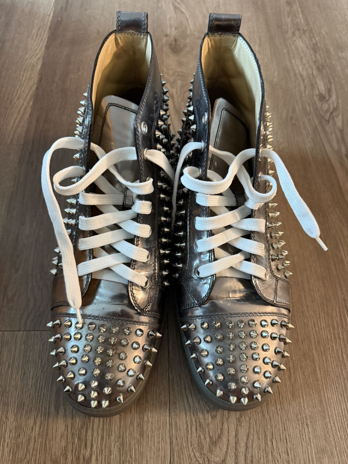 Christian Louboutin LOUIS FLAT ANTISPECCHIO/SPIKES Size US 11.5 / EU 44-45 - 3 Thumbnail