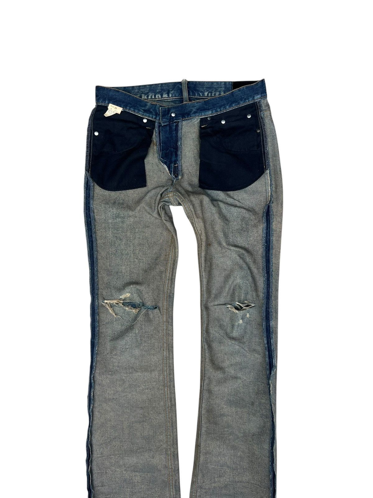 JACKROSE Dirty Mud Trashed Jackrose Rips Denim Claw Mark Flare Jeans Size US 30 / EU 46 - 22 Thumbnail