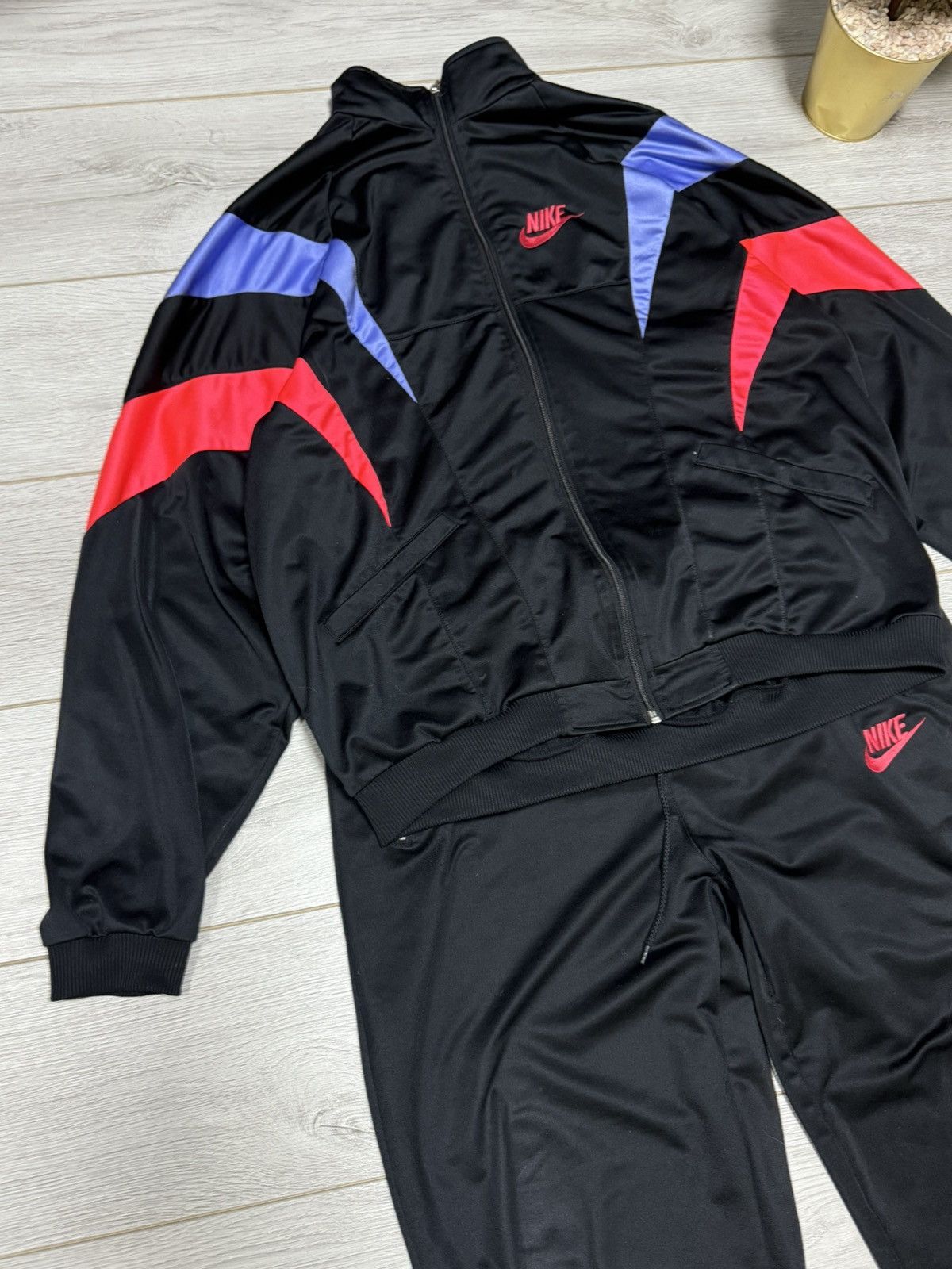 Nike Nike vintage 80s - 90s suit zip track jacket pants Size US L / EU 52-54 / 3 - 4 Thumbnail