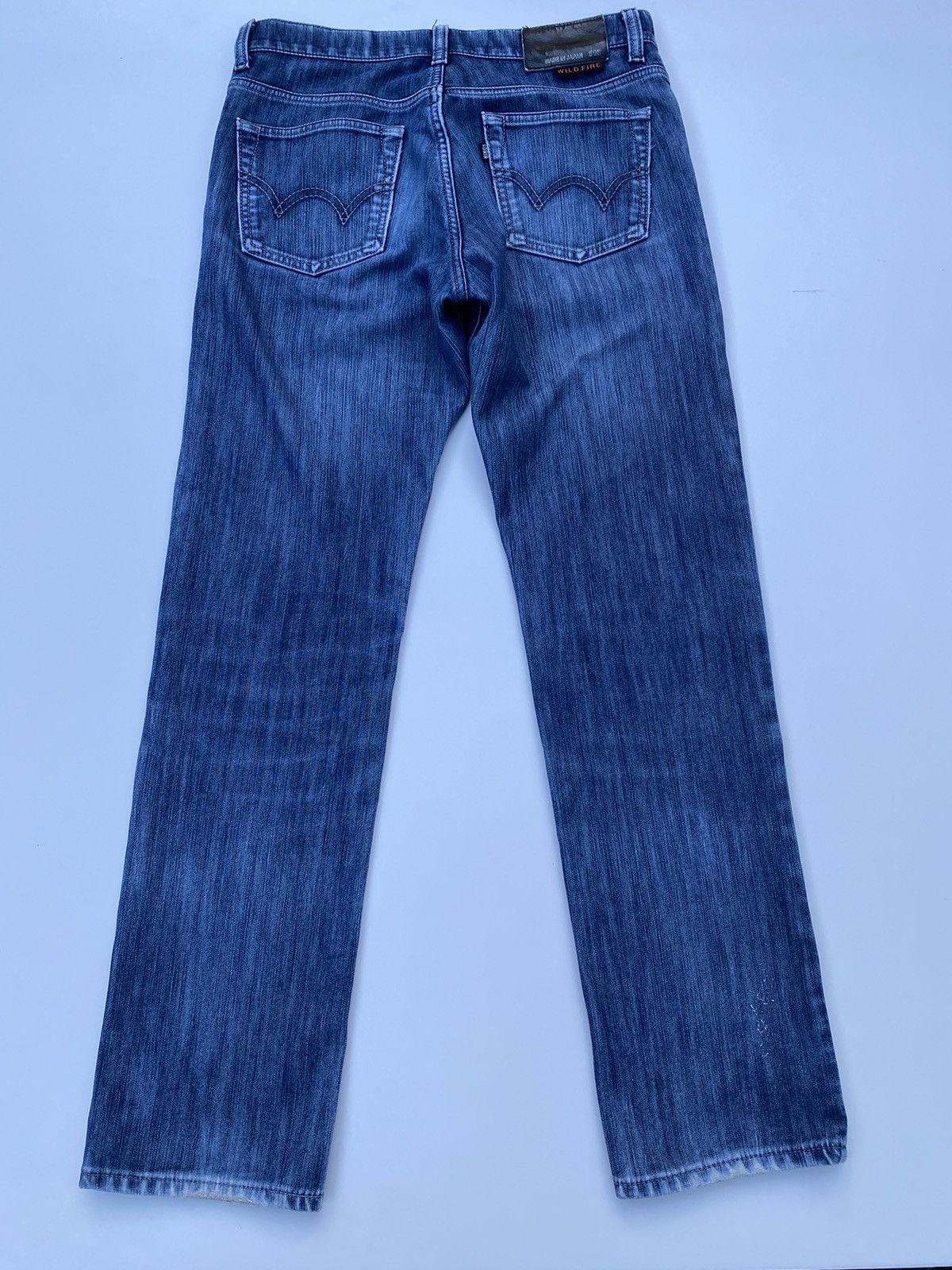 Edwin × Vintage Vintage Edwin Blue Distressed Denim Size US 33 - 2 Thumbnail
