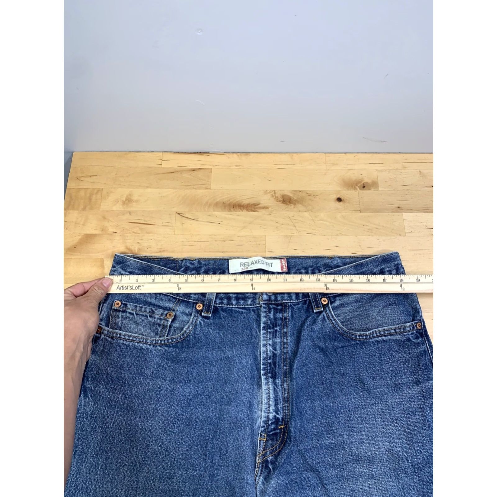 Levi's Levis 550 Relaxed Fit Denim Jeans Mens 38x32 Blue Casual Straight 12509 Size US 38 / EU 54 - 6 Thumbnail