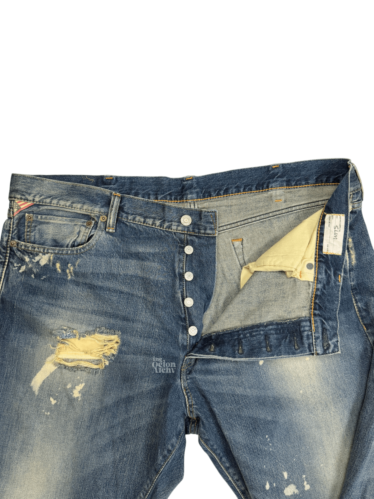 Denim & Supply Ralph Lauren Denim Supply Ralph Lauren Distressed Slim Fit Denim MJ33B01 Size US 42 / EU 58 - 3 Thumbnail