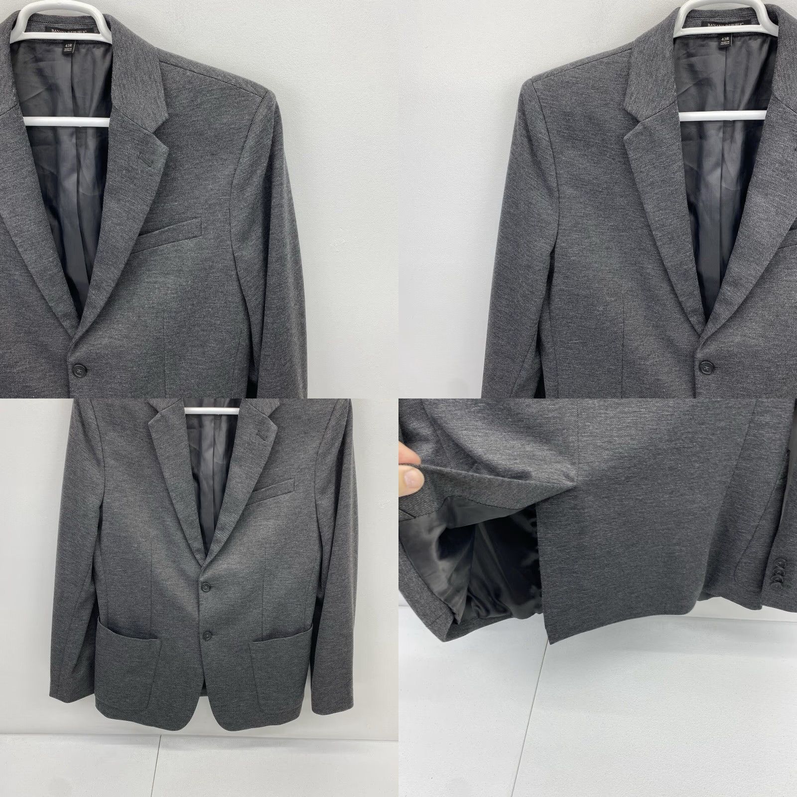 Banana Republic Banana Republic Blazer Men's 42R Two Button Casual Jacket Sport Coat Size 42R - 9 Thumbnail