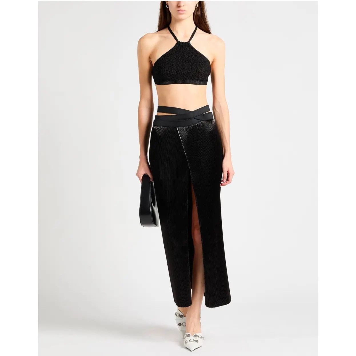 Yohji Yamamoto JUNYA WATANABE COMME des GARCONS - Pleated Long Maxi Skirt Size 29" - 5 Thumbnail