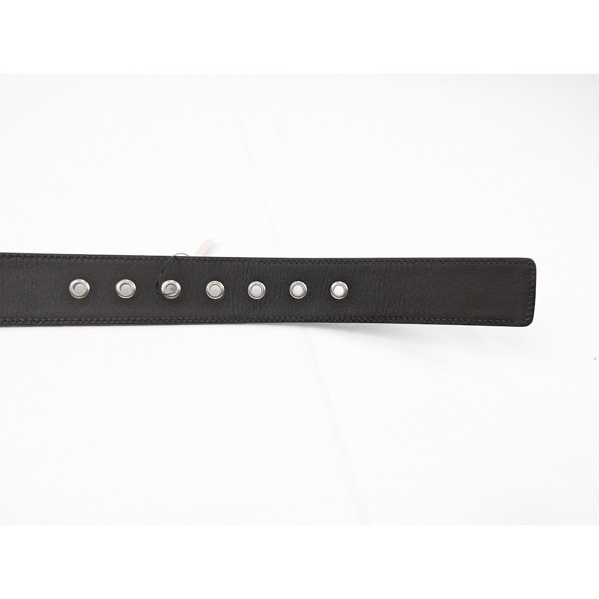 Bottega Veneta o1rshd1 Size: 85 / Intrecciato Nappa Belt in Fondente/Silver Size 32 - 9 Thumbnail