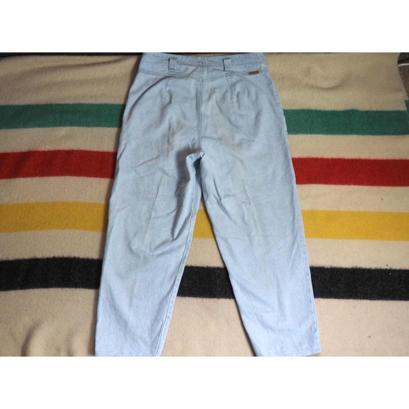 Jordache VTG 80s 90s Jordache Light Wash High Waist Mom Western Blue Denim Jeans 36x27 Size 25" / US 0 / IT 36 - 2 Thumbnail