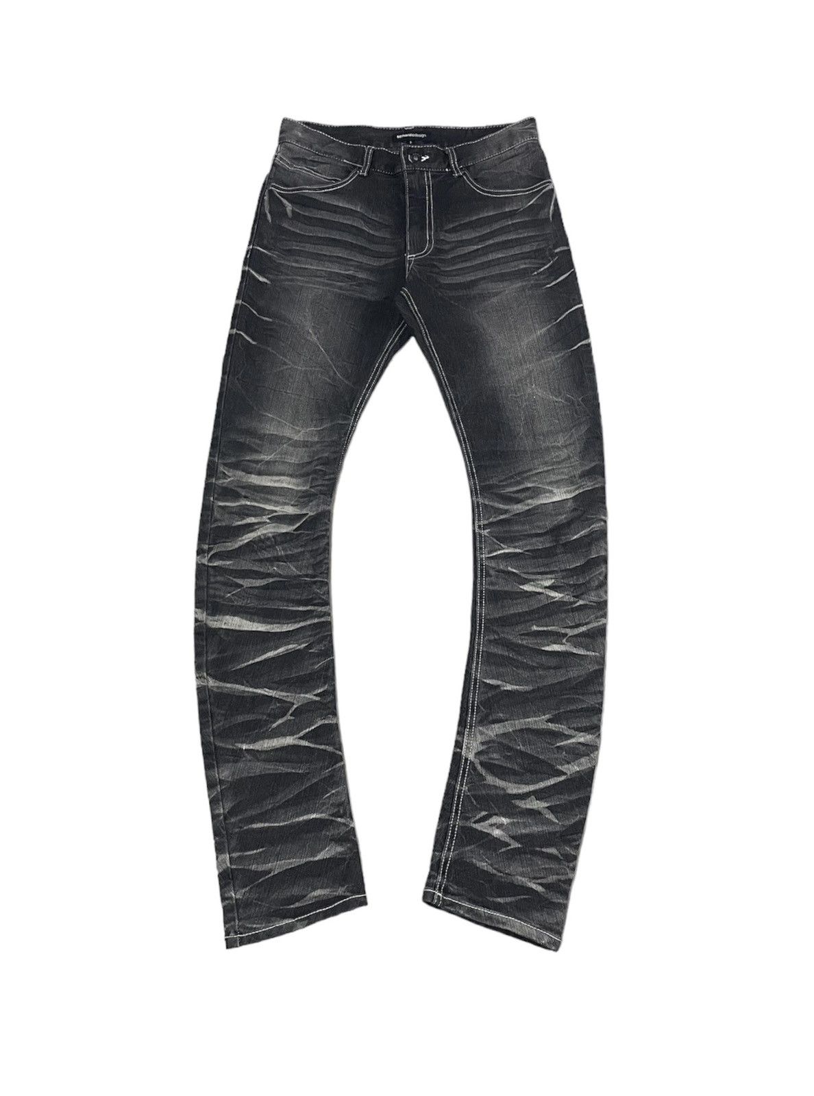 image of If Six Was Nine x Tornado Mart Japan Semantic Design Japan Punk Jeans Numbernine Style in Black (Si