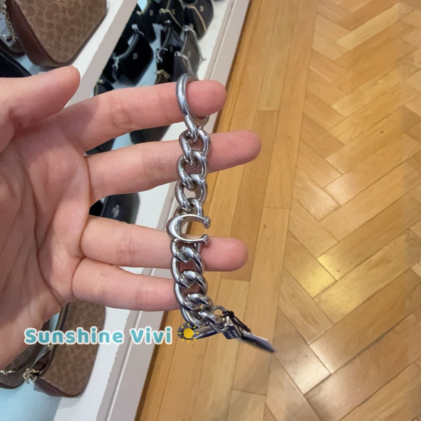 Coach NWT Coach Signature Strap Extender CCI21 Plated metal Size ONE SIZE - 1 Thumbnail