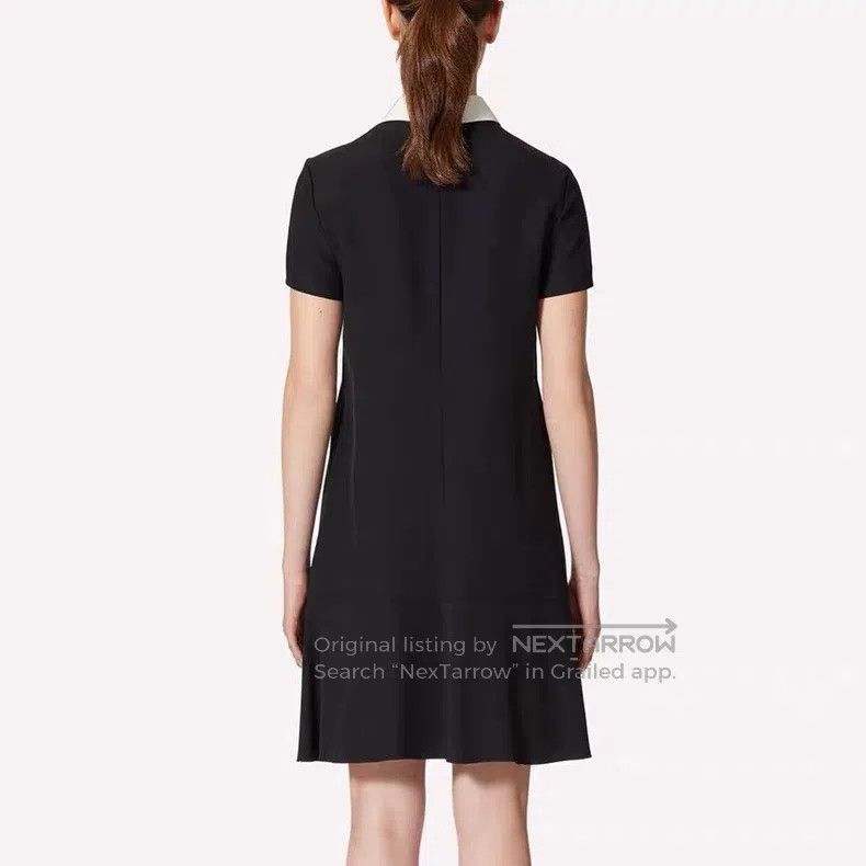 Valentino Valentino Short-sleeved dress with bow ruffles Size M / US 6-8 / IT 42-44 - 9 Thumbnail