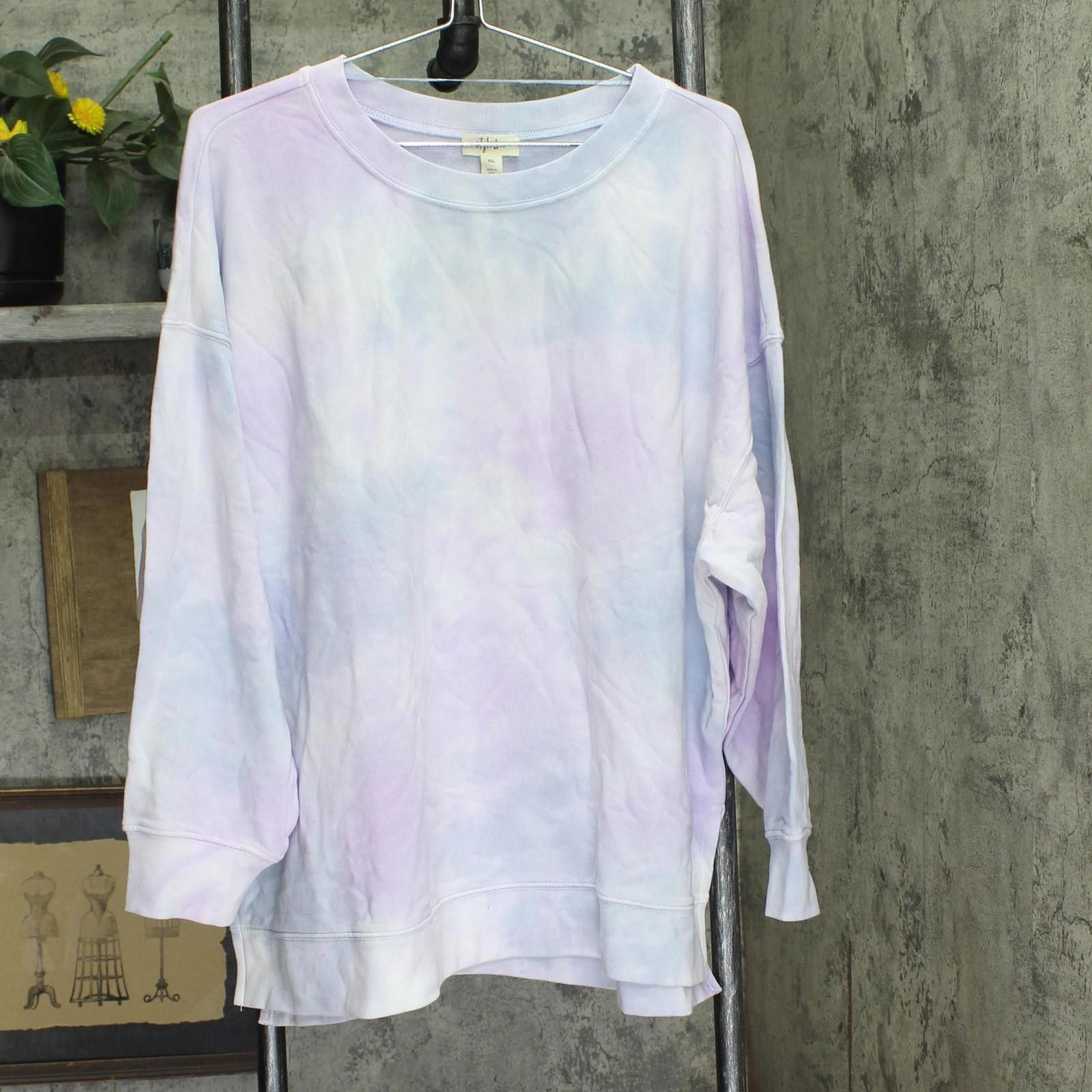 Style & Co Nwt Style & Co Terry Sweatshirt Cool Dye Purple / Multi Pxl Size XL / US 12-14 / IT 48-50 - 1 Thumbnail