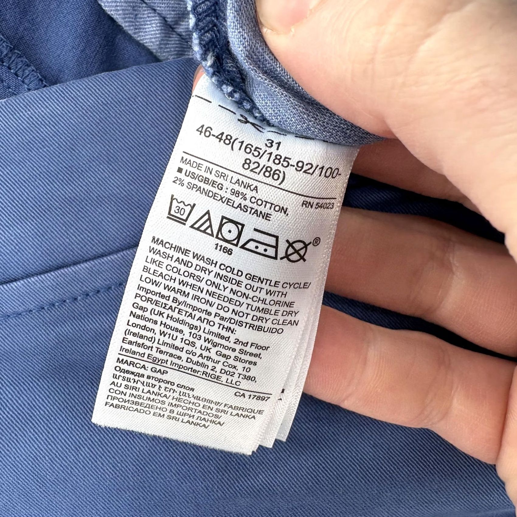 Gap Gap Khakis 8" Shorts Mens 31 Blue Chino Comfort Stretch GapFlex Casual Preppy Size US 31 - 4 Thumbnail
