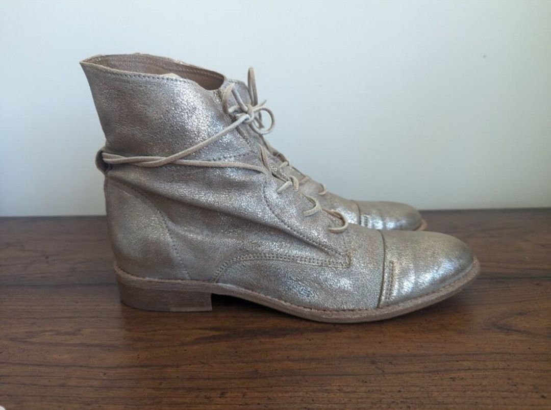 Other Miz Mooz gold ankle boots Size US 9 / IT 39 - 4 Thumbnail