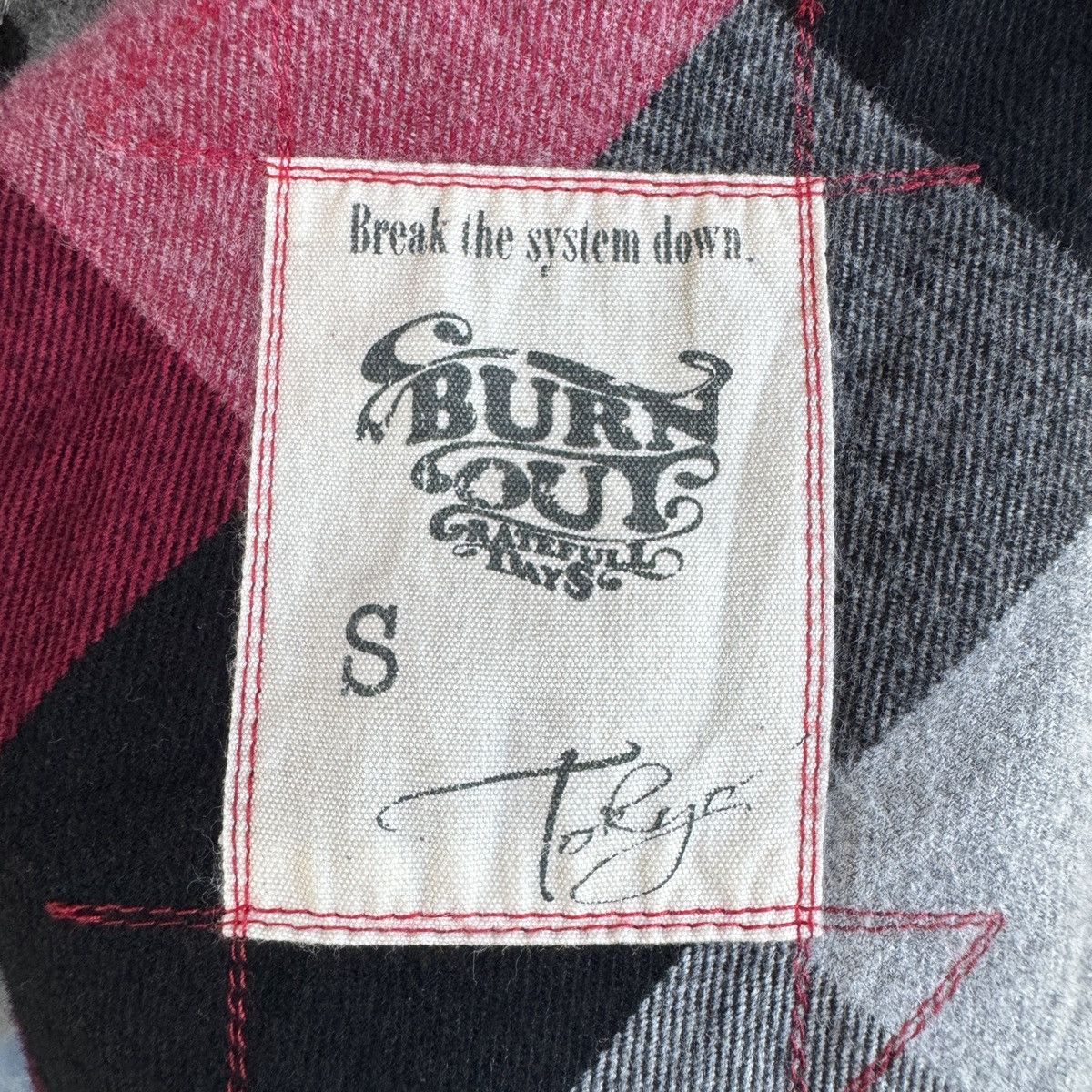 Japanese Brand BURNOUT Cross Arrow Flannel Shirt UVERworld Takuya Size US S / EU 44-46 / 1 - 9 Thumbnail