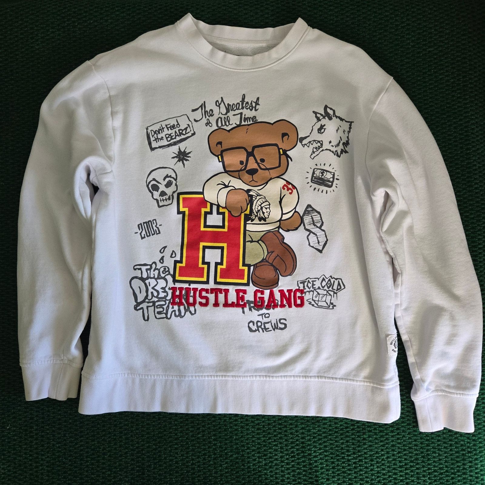 Hustle Gang Y2K Hustle Gang Sweatshirt. Y2K. Size XL. White. Size US XL / EU 56 / 4 - 1 Thumbnail
