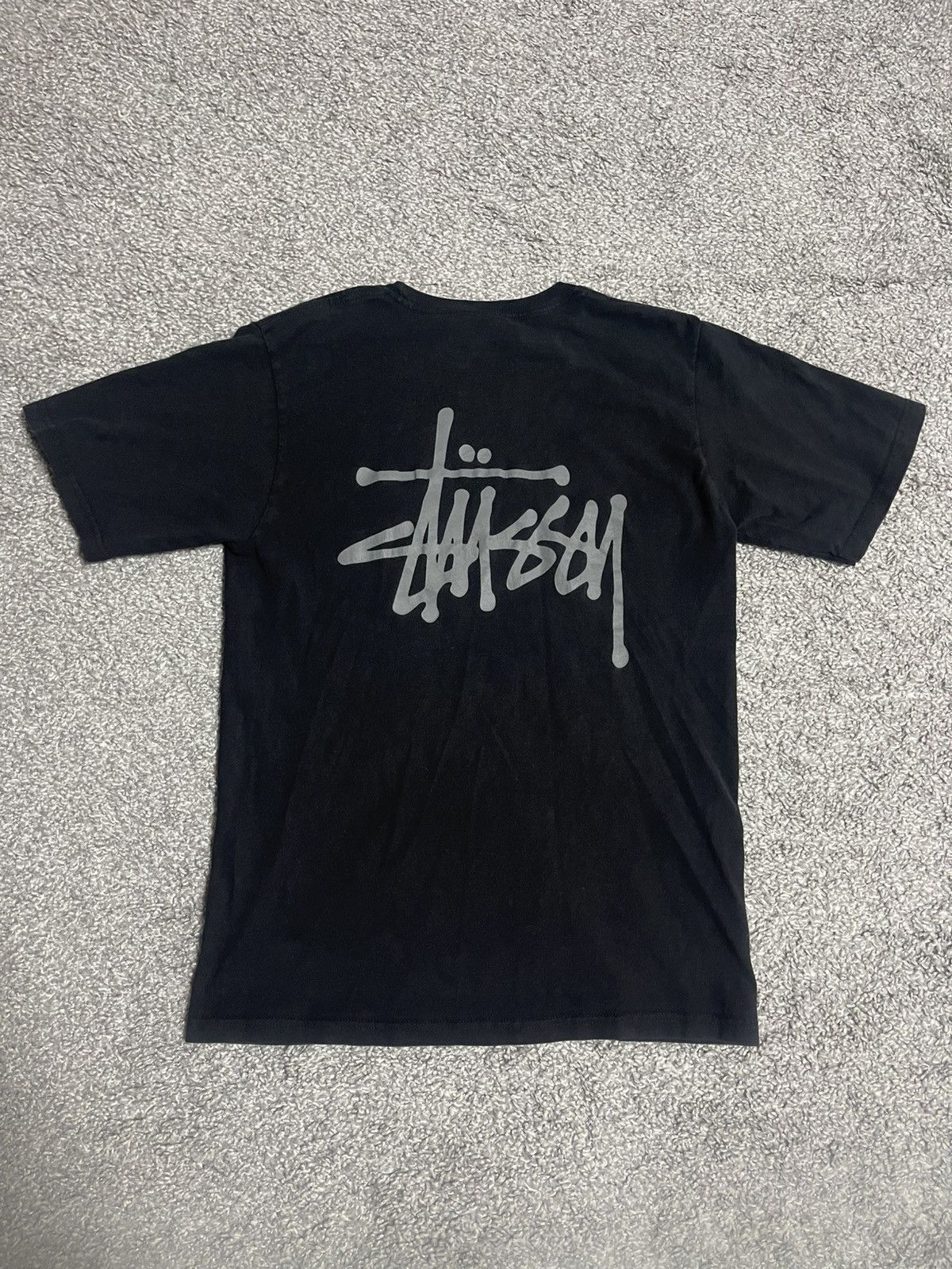 STUSSY VINTAGE Y2K 90s SPELLOUT STREETWEAR BIG GRAY LOGO
