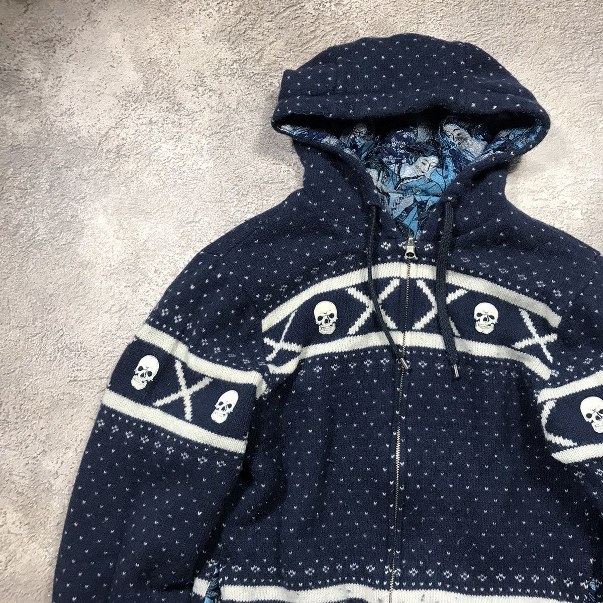 Vintage Vintage 90s Y2K All Over Print Quilted Hoodie Streetwear M Size M / US 6-8 / IT 42-44 - 8 Thumbnail