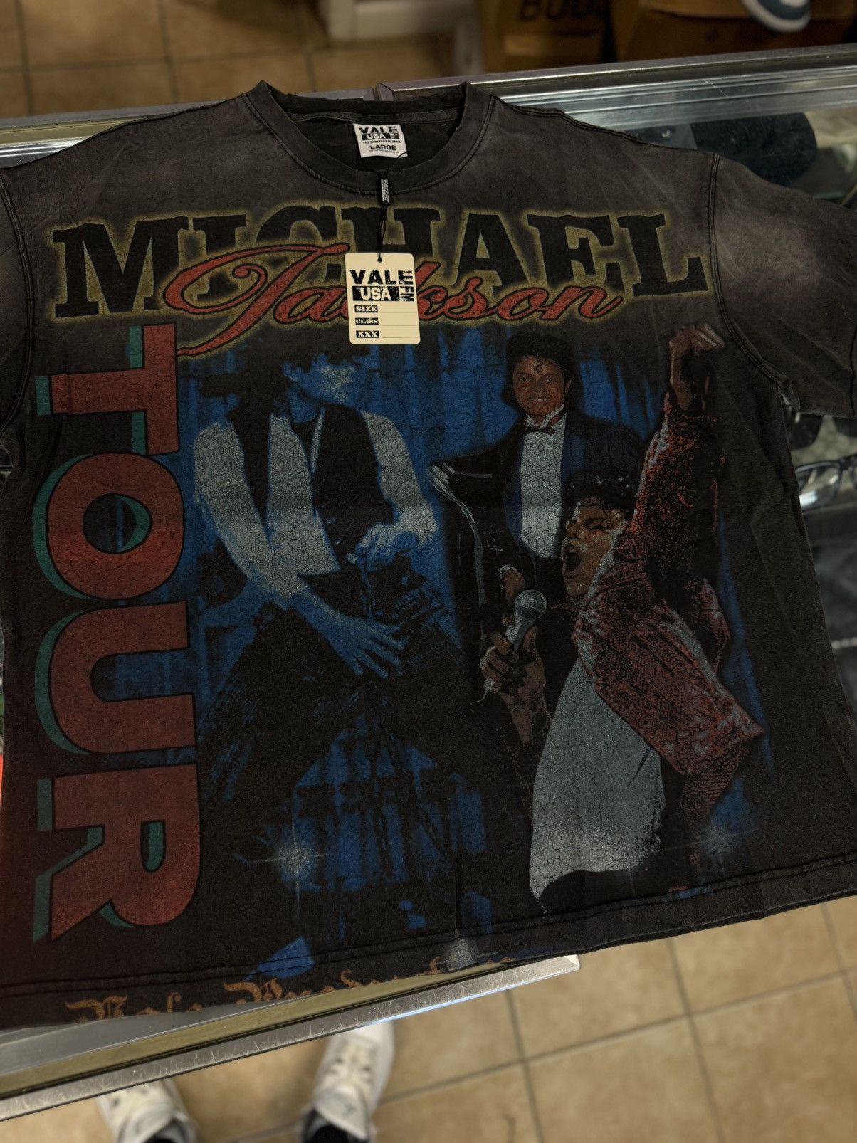 Vale Vale Valley Black Michael Jackson Tee Shirt Size L (NEW) Size US L / EU 52-54 / 3 - 2 Thumbnail