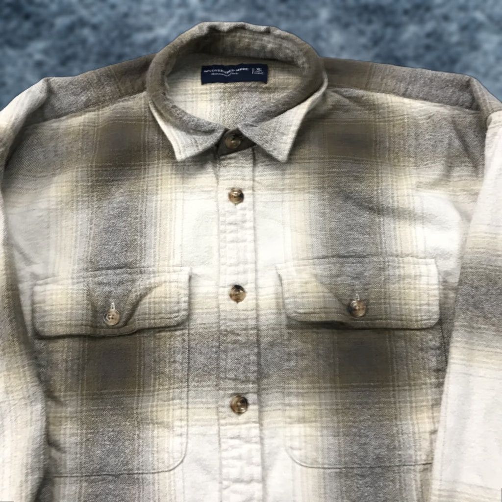 Abercrombie & Fitch Abercrombie and Fitch Shirt Mens XL Brown 90s Oversized Flannel Cotton Size US XL / EU 56 / 4 - 1 Thumbnail