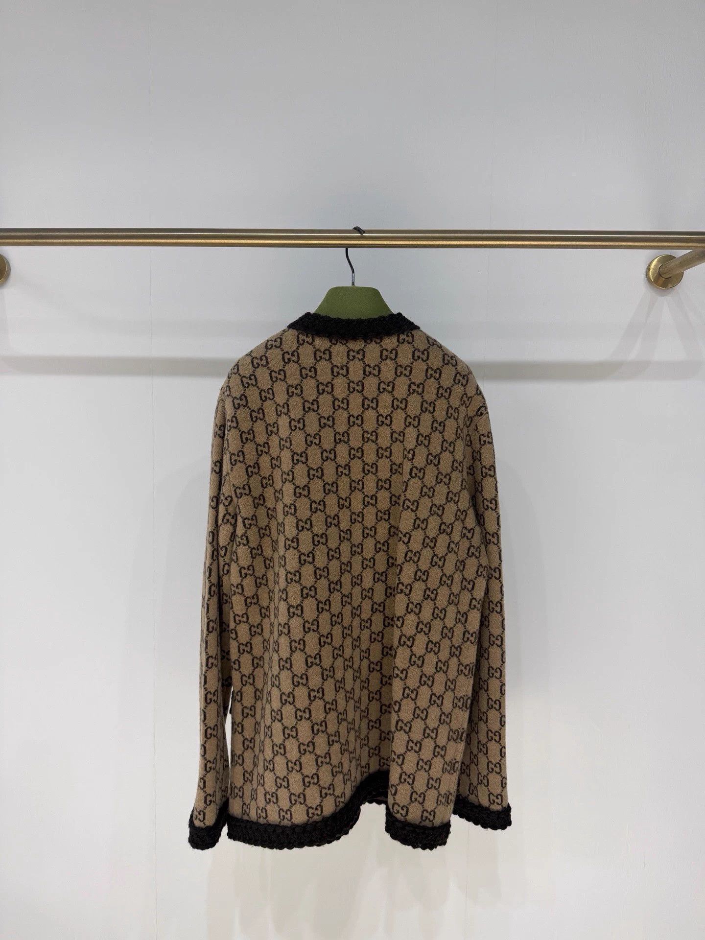 Gucci Gucci Classic Khaki GG Logo Jacket S Size S / US 4 / IT 40 - 6 Thumbnail